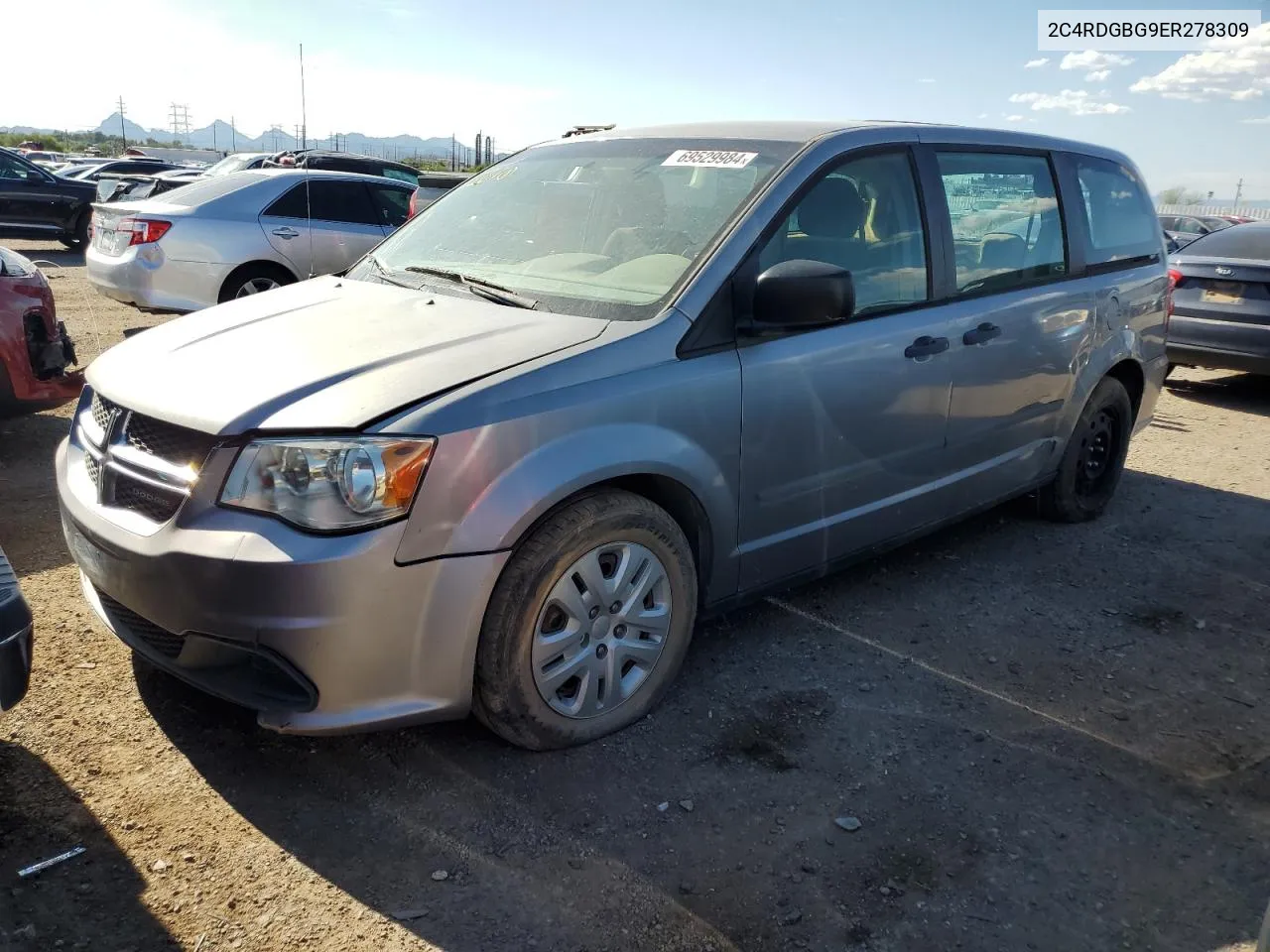 2C4RDGBG9ER278309 2014 Dodge Grand Caravan Se