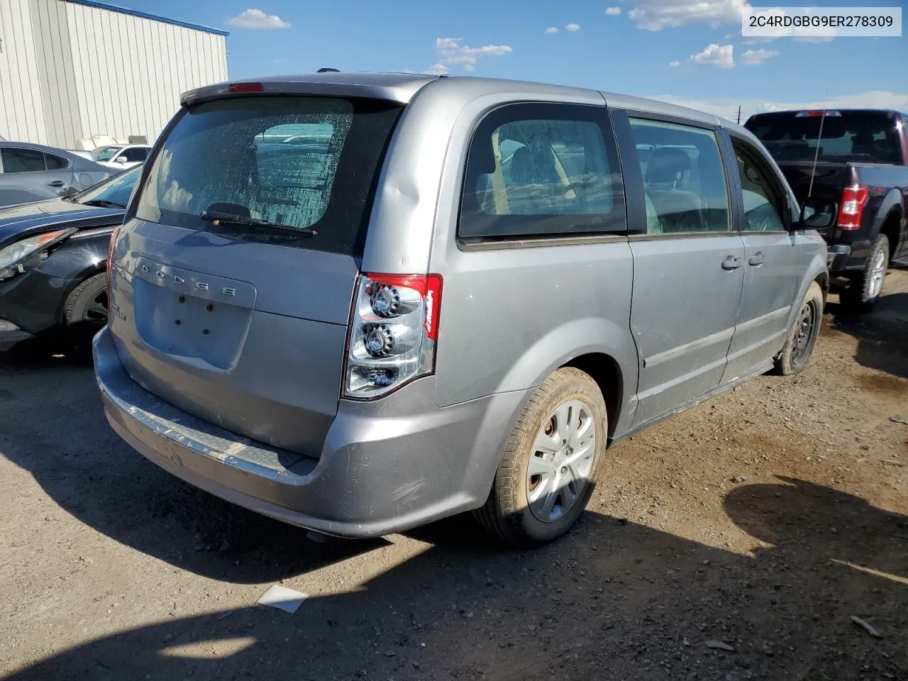 2014 Dodge Grand Caravan Se VIN: 2C4RDGBG9ER278309 Lot: 69529984