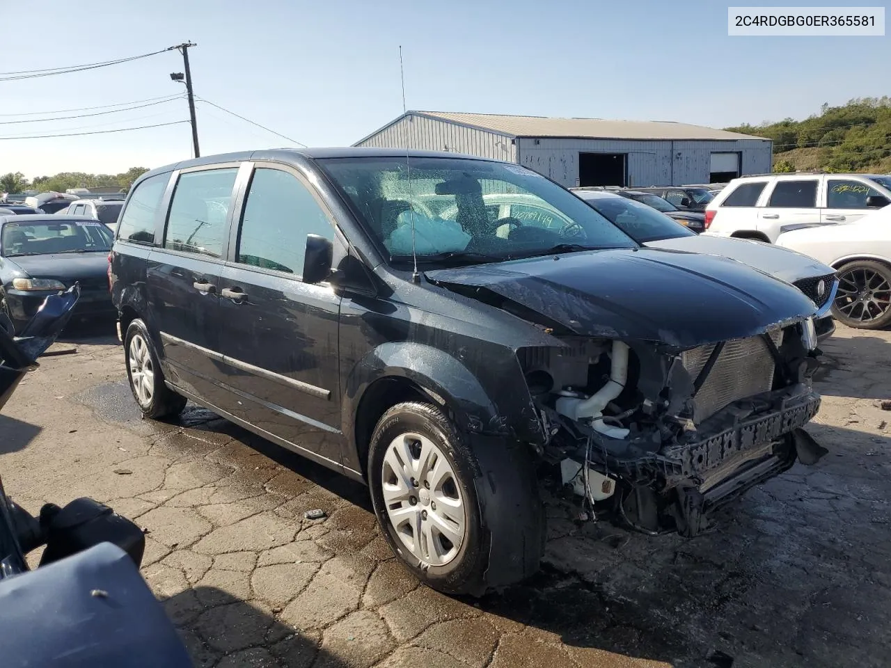 2C4RDGBG0ER365581 2014 Dodge Grand Caravan Se