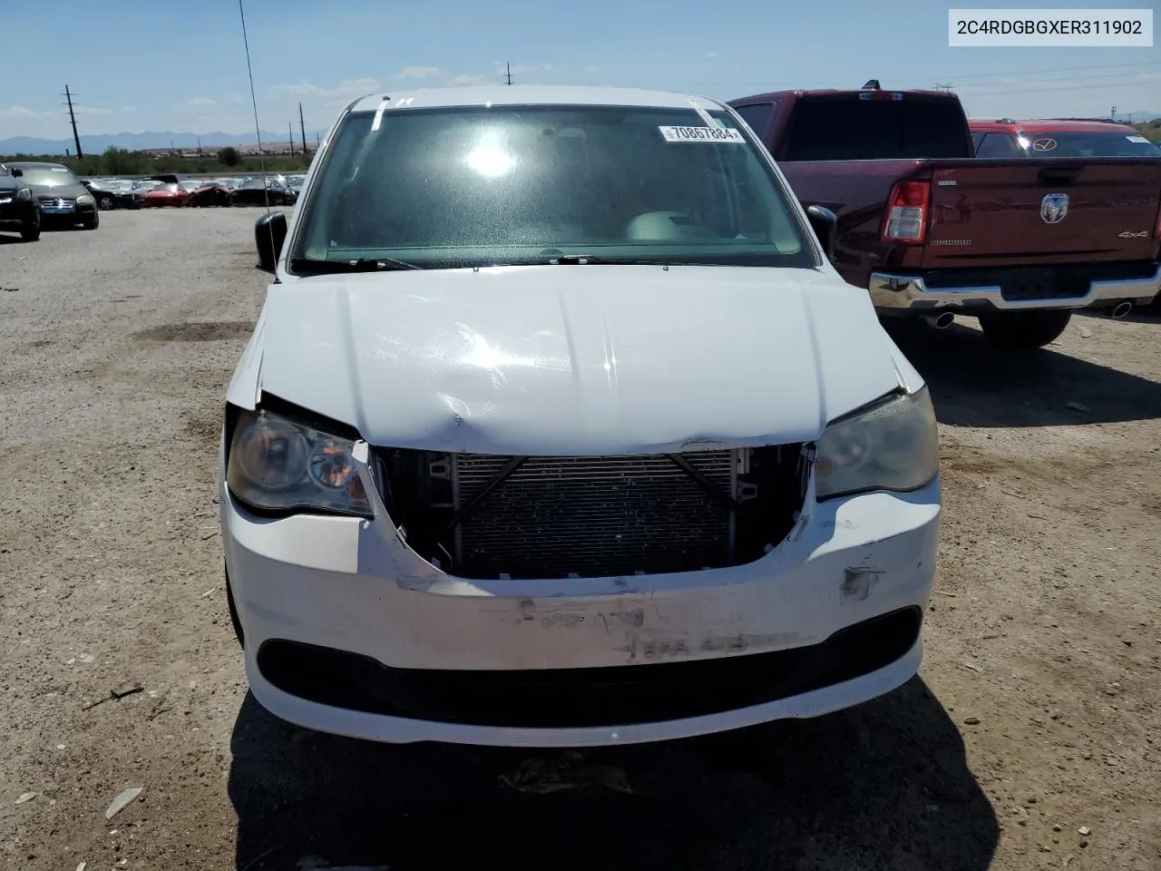 2014 Dodge Grand Caravan Se VIN: 2C4RDGBGXER311902 Lot: 70867884