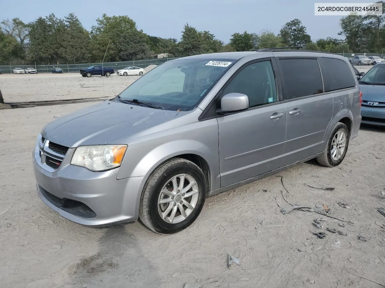 2014 Dodge Grand Caravan Sxt VIN: 2C4RDGCG8ER245445 Lot: 71228114