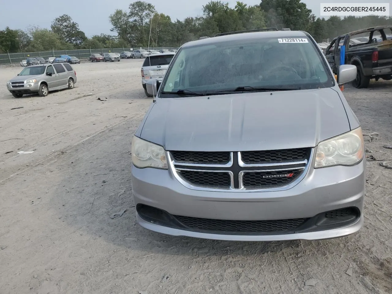 2014 Dodge Grand Caravan Sxt VIN: 2C4RDGCG8ER245445 Lot: 71228114