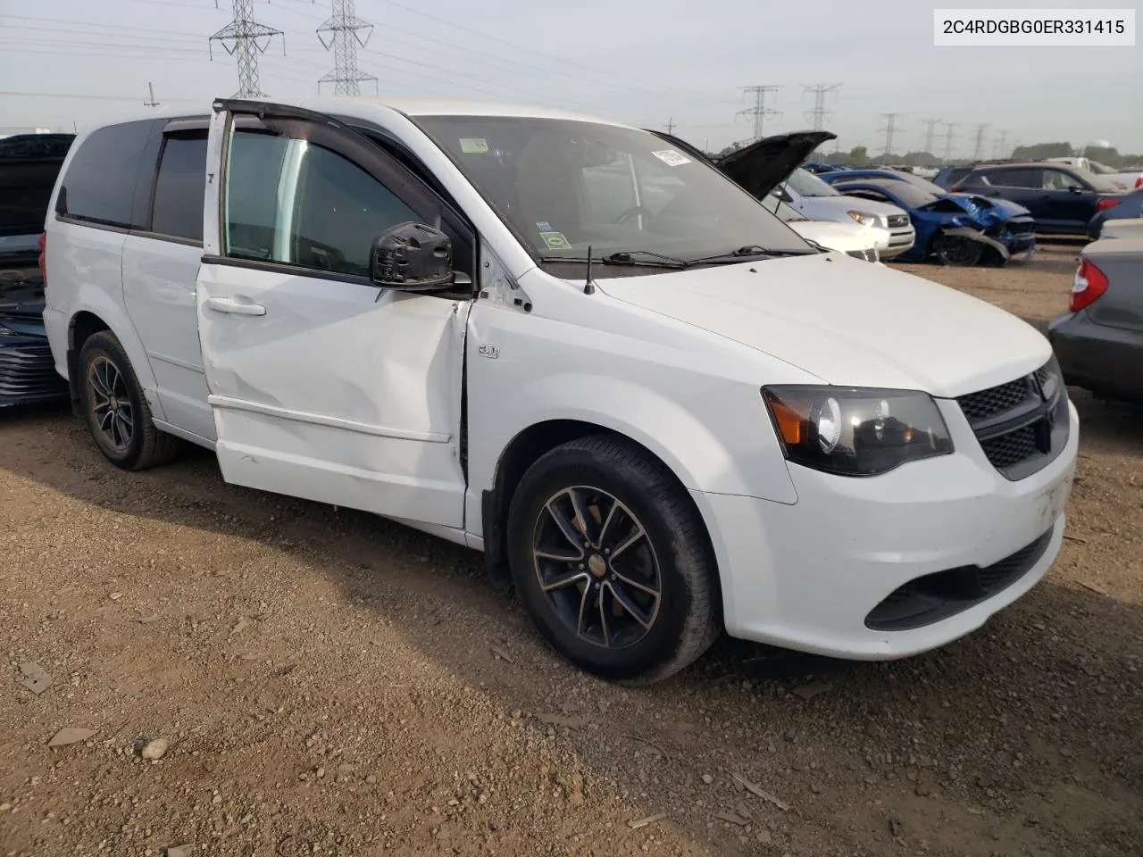 2014 Dodge Grand Caravan Se VIN: 2C4RDGBG0ER331415 Lot: 71370554