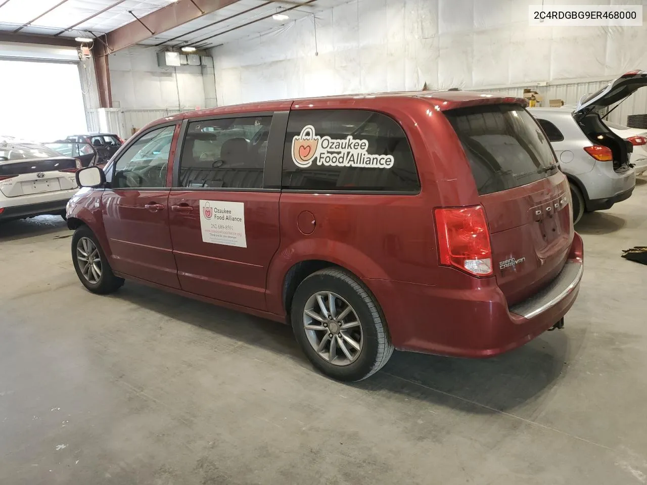 2014 Dodge Grand Caravan Se VIN: 2C4RDGBG9ER468000 Lot: 71403564