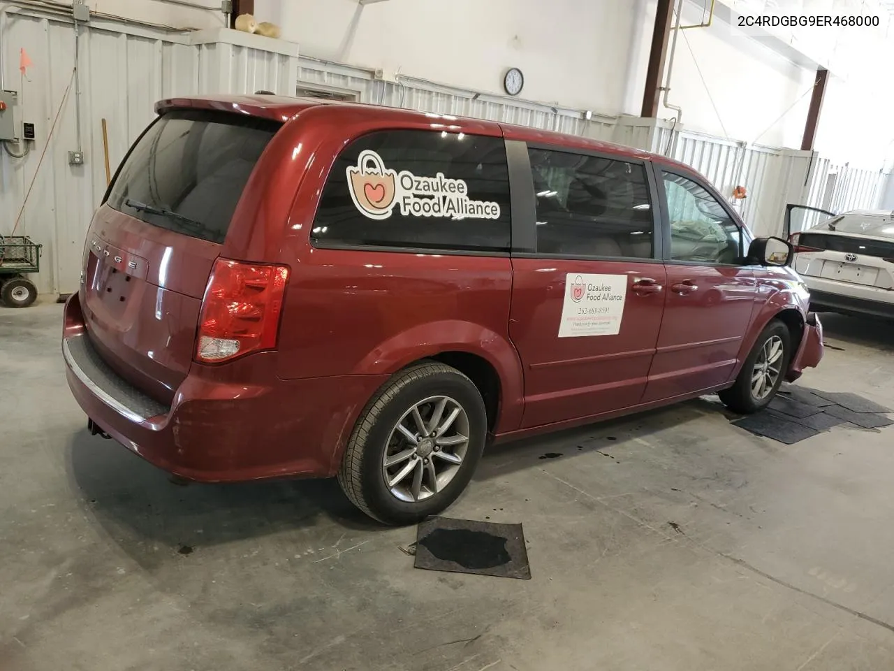 2014 Dodge Grand Caravan Se VIN: 2C4RDGBG9ER468000 Lot: 71403564