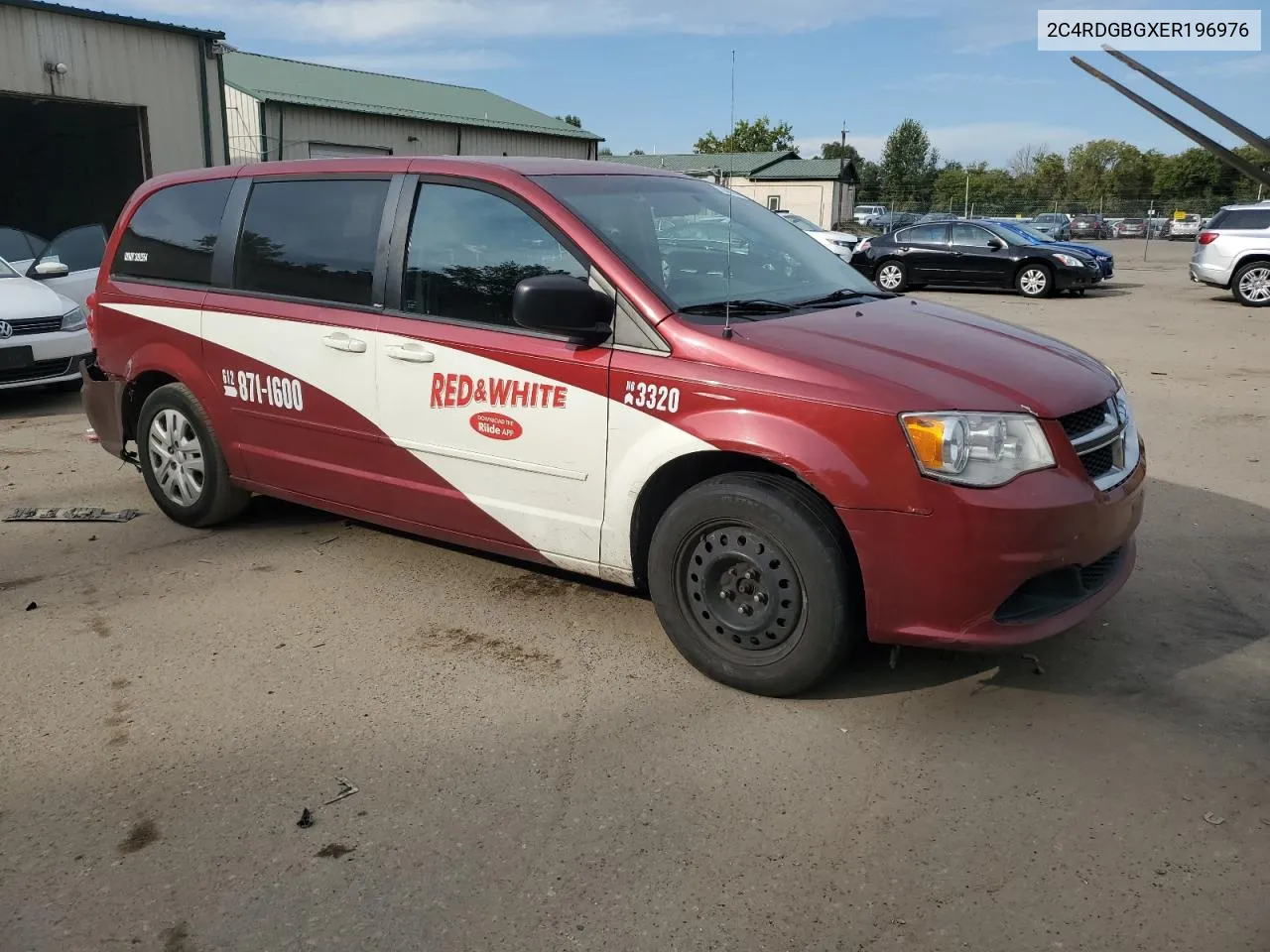 2014 Dodge Grand Caravan Se VIN: 2C4RDGBGXER196976 Lot: 71444314