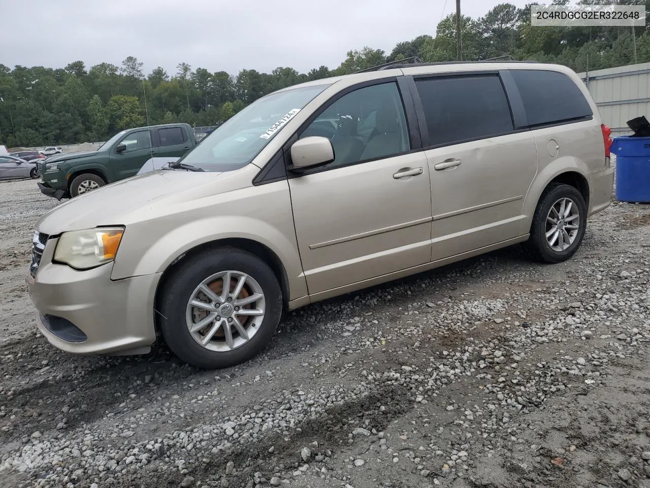 2014 Dodge Grand Caravan Sxt VIN: 2C4RDGCG2ER322648 Lot: 71544724