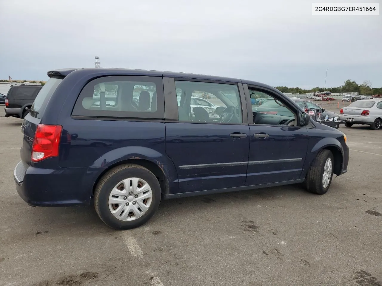 2014 Dodge Grand Caravan Se VIN: 2C4RDGBG7ER451664 Lot: 71981074