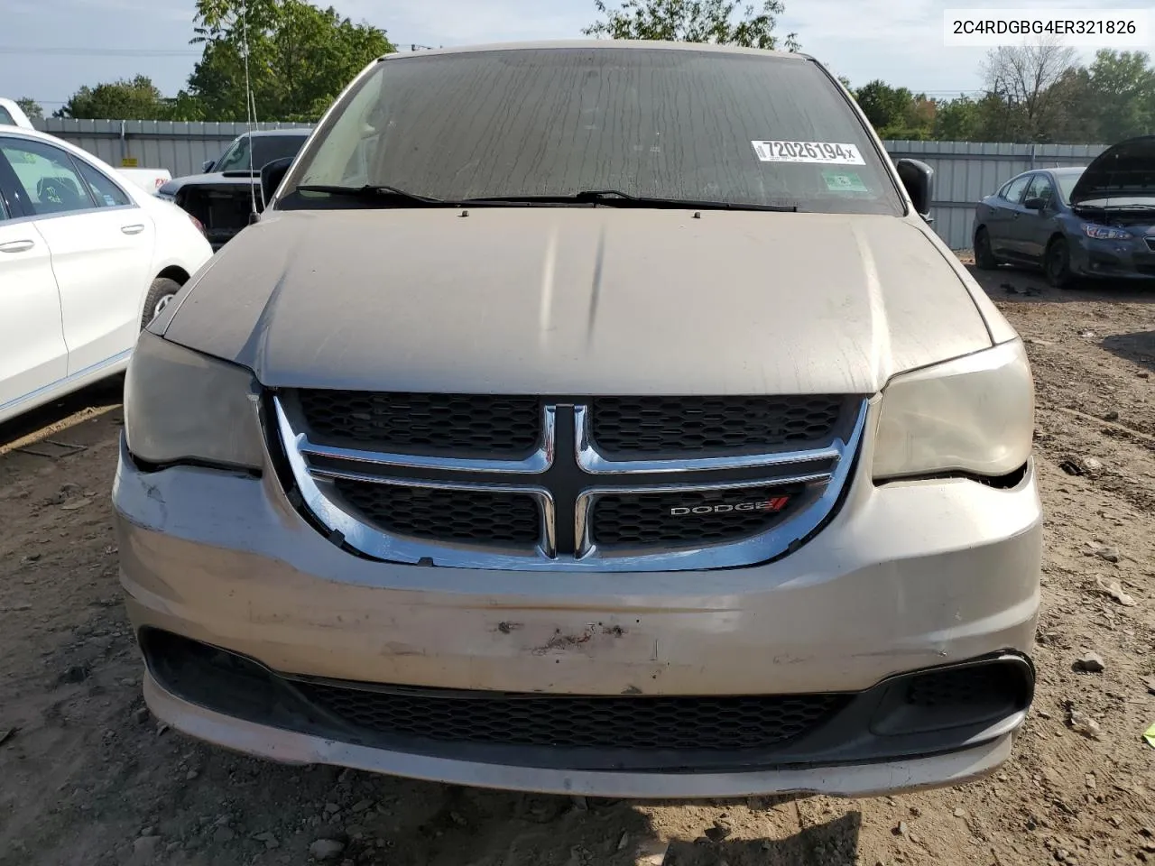 2014 Dodge Grand Caravan Se VIN: 2C4RDGBG4ER321826 Lot: 72026194