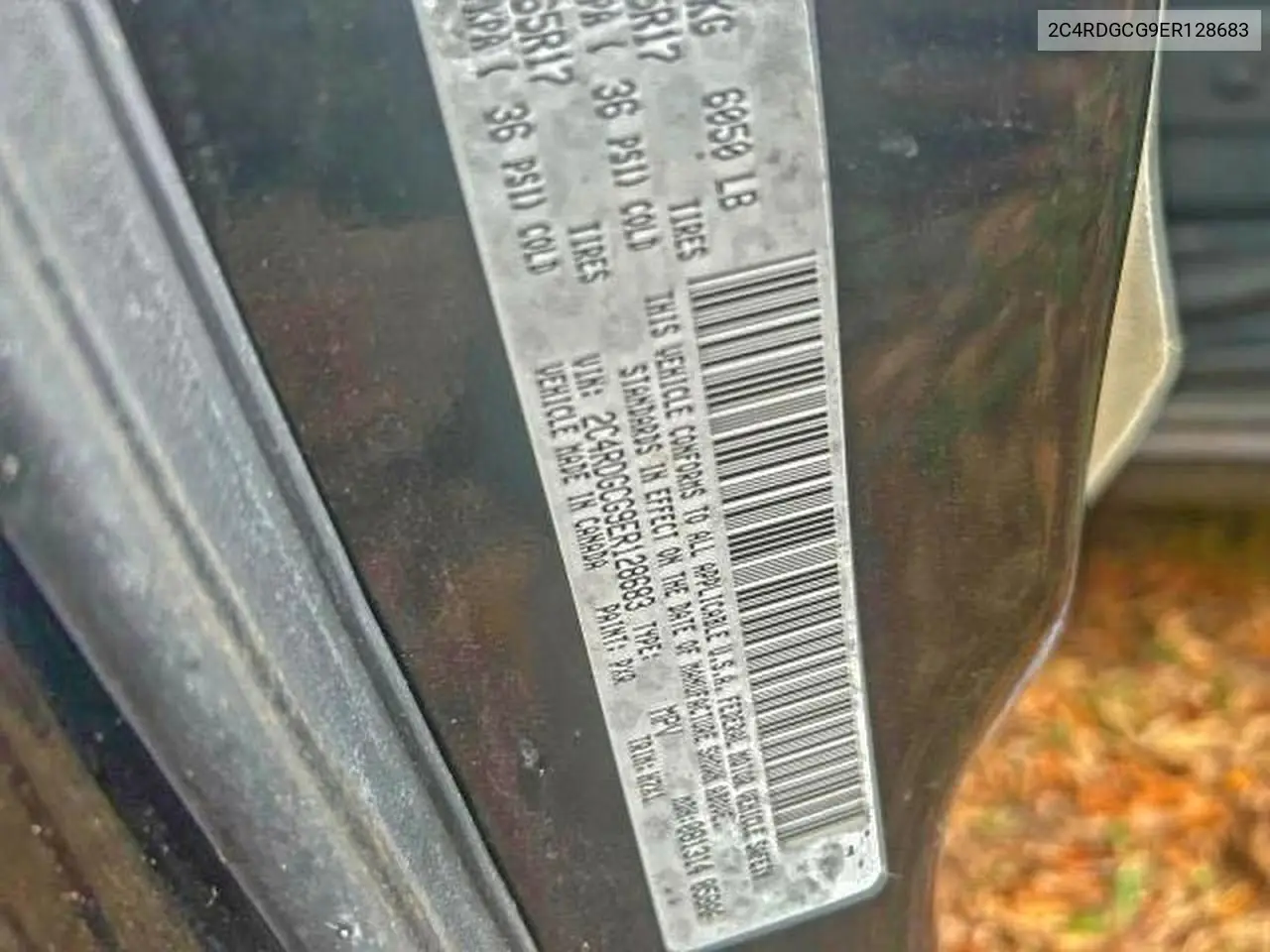 2C4RDGCG9ER128683 2014 Dodge Grand Caravan Sxt