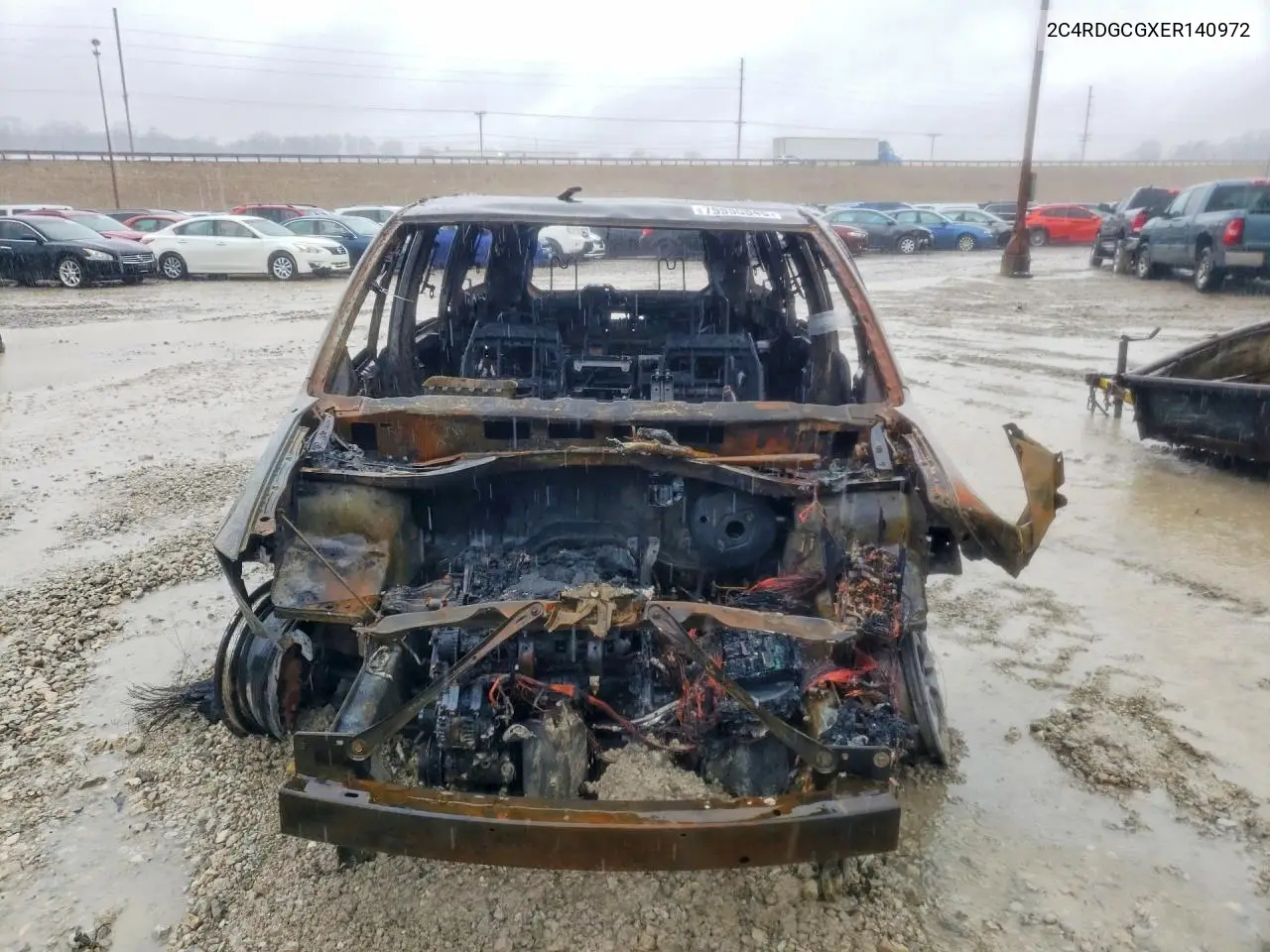 2C4RDGCGXER140972 2014 Dodge Grand Caravan Sxt