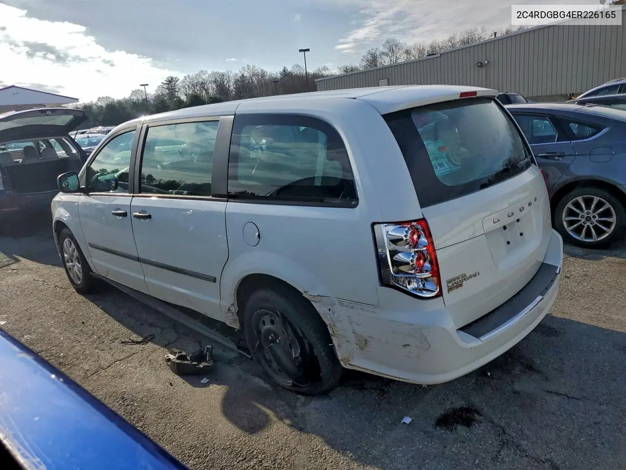 2C4RDGBG4ER226165 2014 Dodge Grand Caravan Se