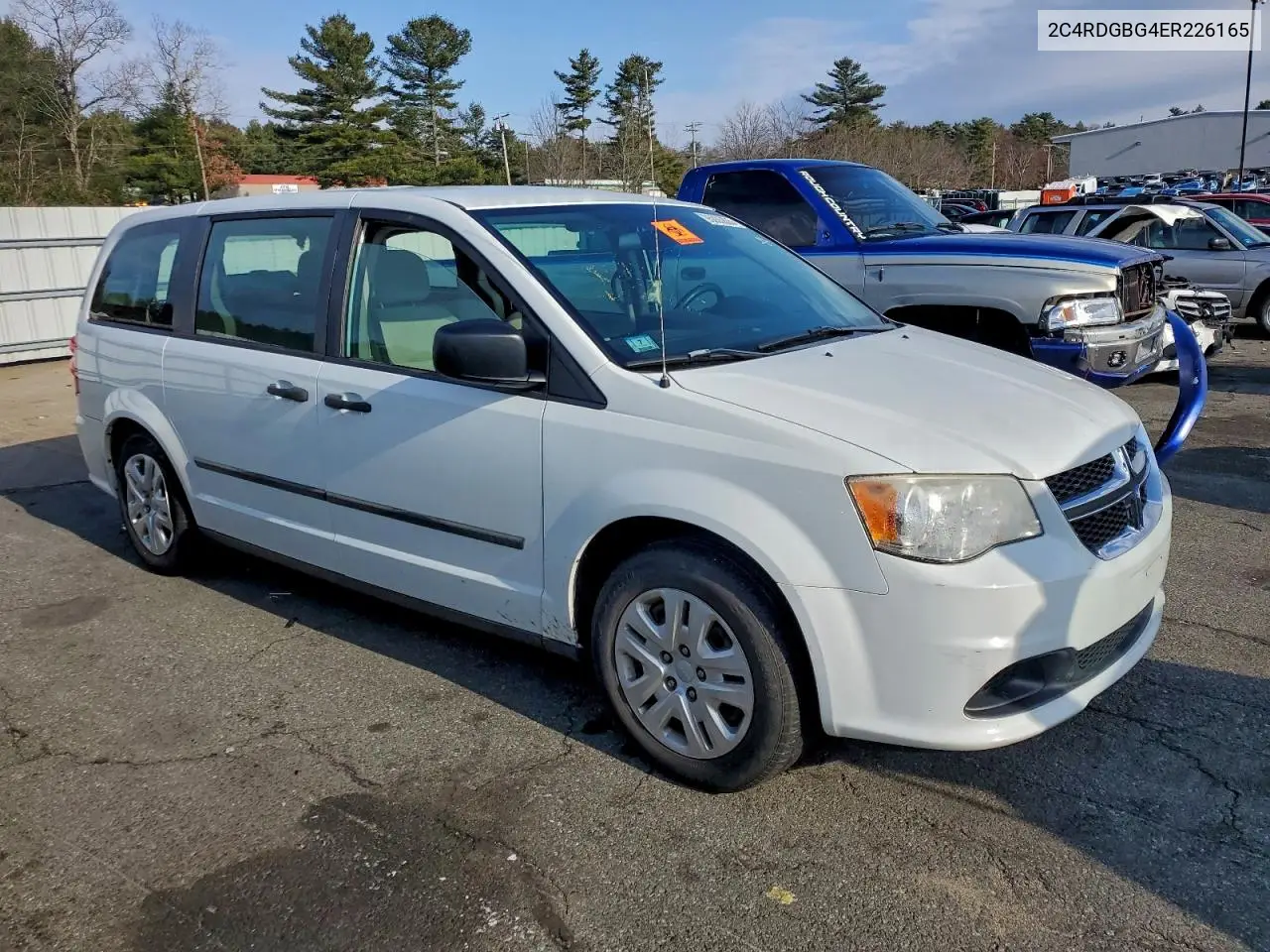 2C4RDGBG4ER226165 2014 Dodge Grand Caravan Se