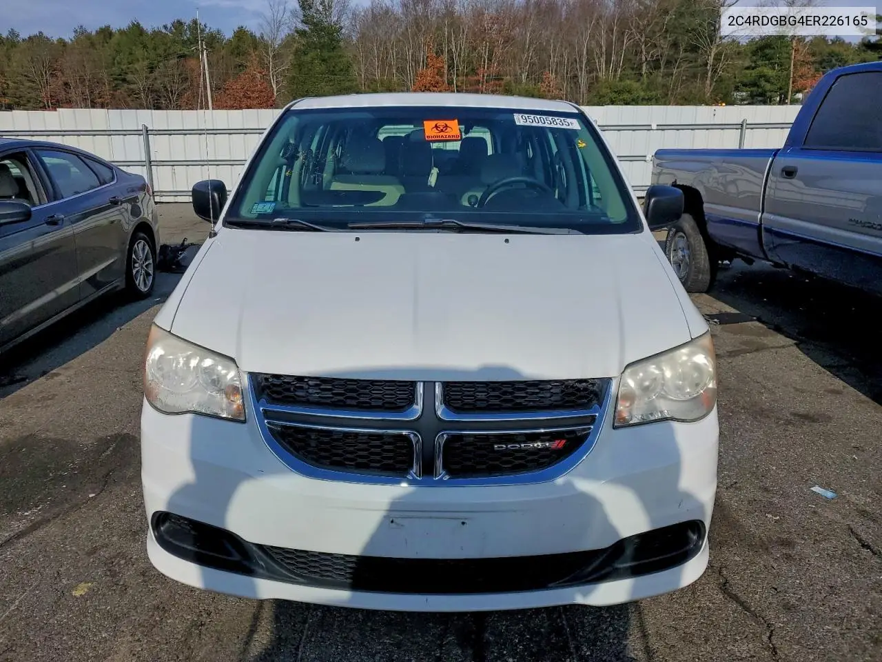 2C4RDGBG4ER226165 2014 Dodge Grand Caravan Se