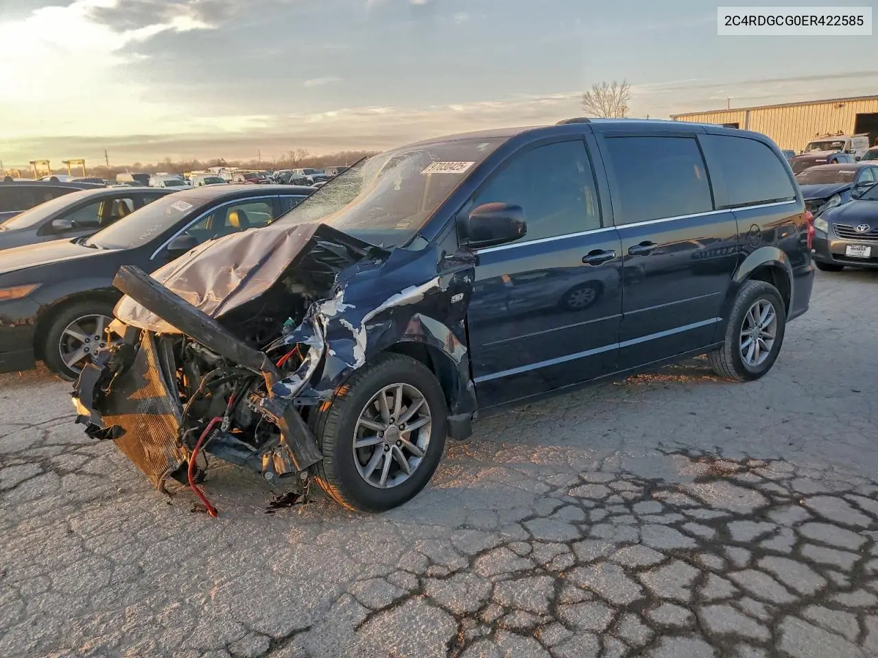 2C4RDGCG0ER422585 2014 Dodge Grand Caravan Sxt