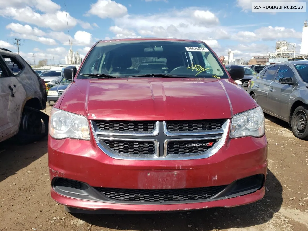 2015 Dodge Grand Caravan Se VIN: 2C4RDGBG0FR682553 Lot: 50670034