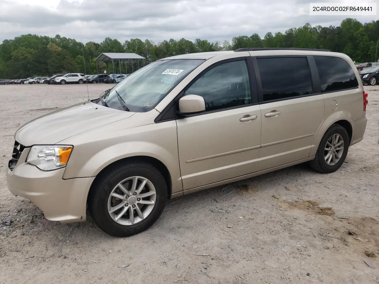 2015 Dodge Grand Caravan Sxt VIN: 2C4RDGCG2FR649441 Lot: 51974174