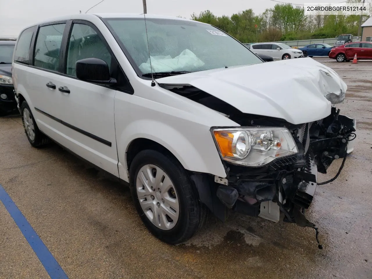 2015 Dodge Grand Caravan Se VIN: 2C4RDGBG0FR512144 Lot: 52130114