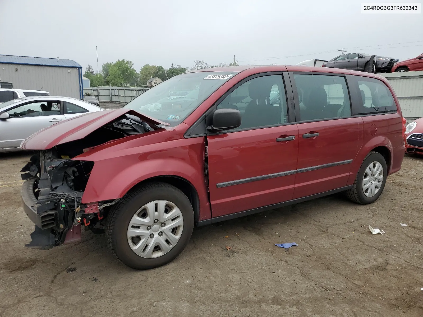 2C4RDGBG3FR632343 2015 Dodge Grand Caravan Se