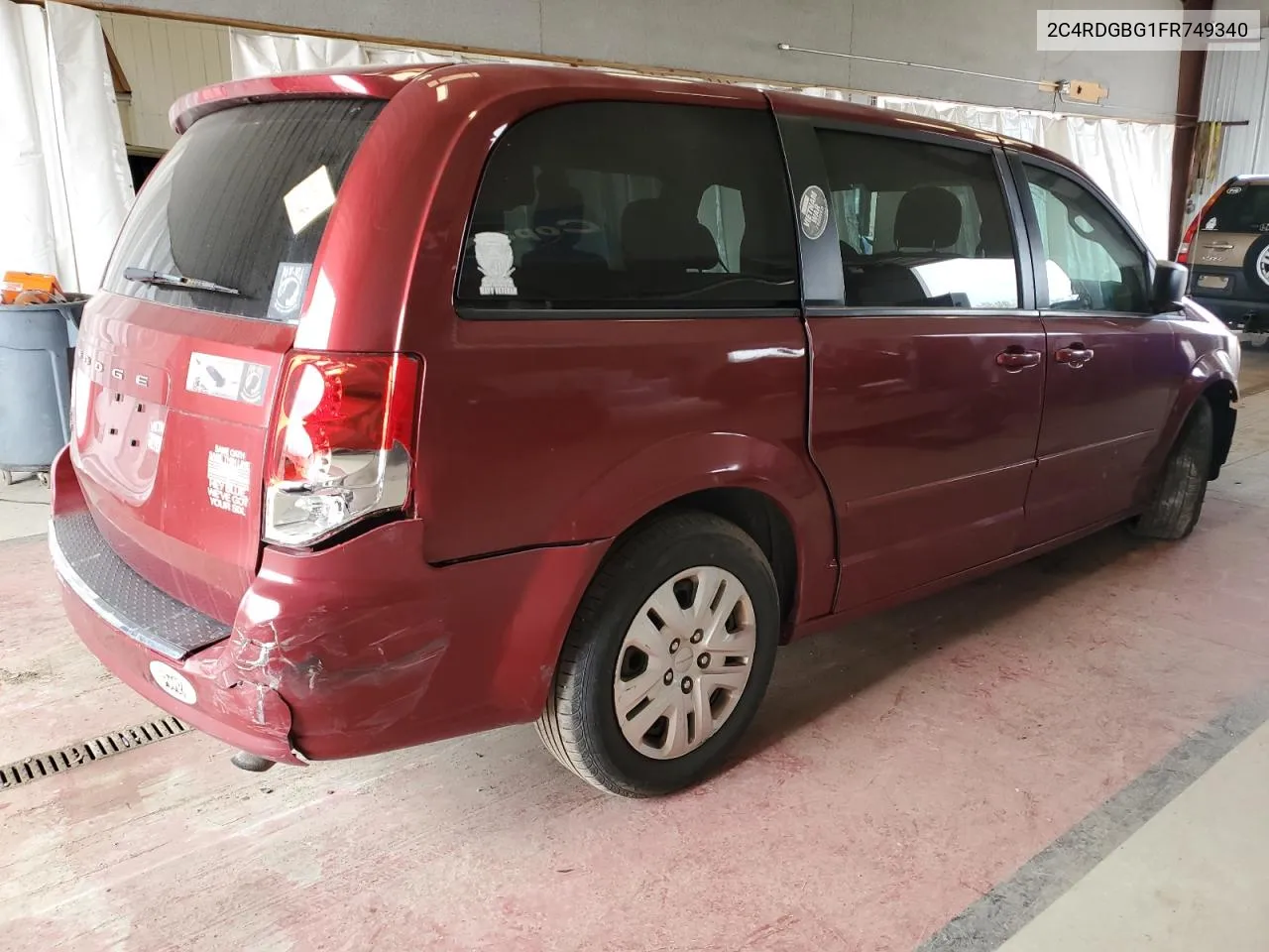 2015 Dodge Grand Caravan Se VIN: 2C4RDGBG1FR749340 Lot: 53020934