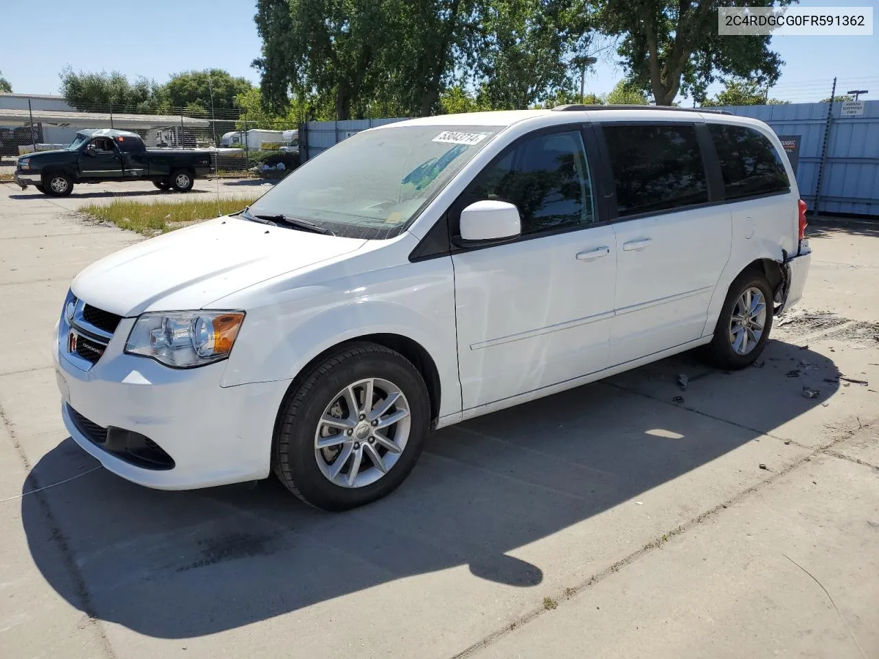 2015 Dodge Grand Caravan Sxt VIN: 2C4RDGCG0FR591362 Lot: 53043714