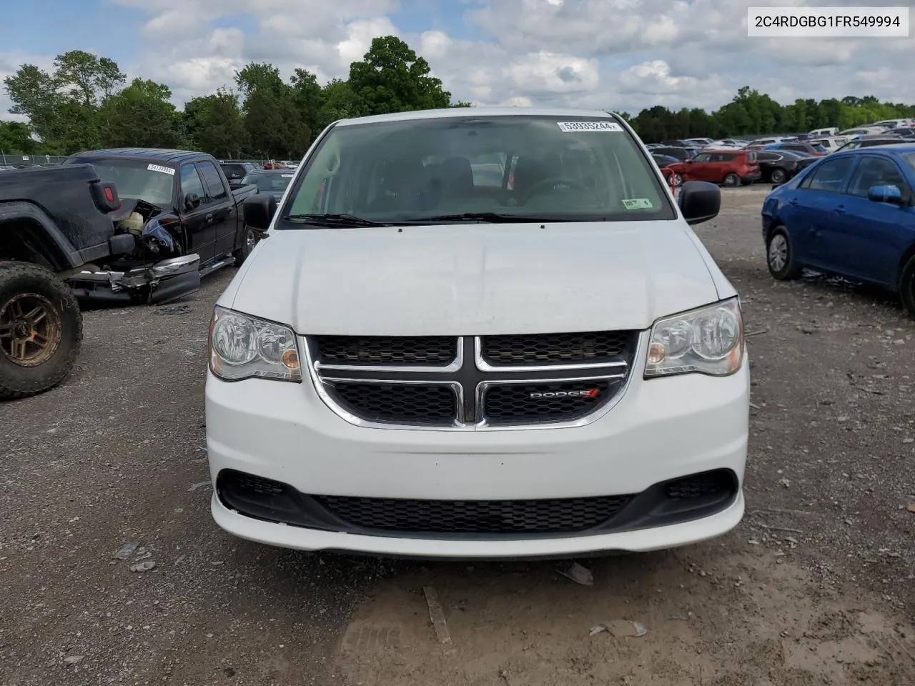 2015 Dodge Grand Caravan Se VIN: 2C4RDGBG1FR549994 Lot: 53935244