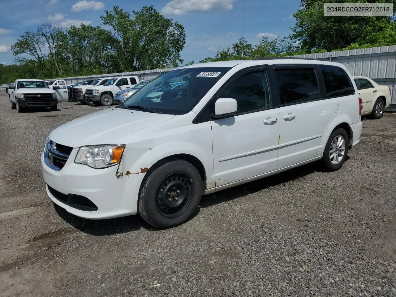 2015 Dodge Grand Caravan Sxt VIN: 2C4RDGCG2FR712618 Lot: 53955974