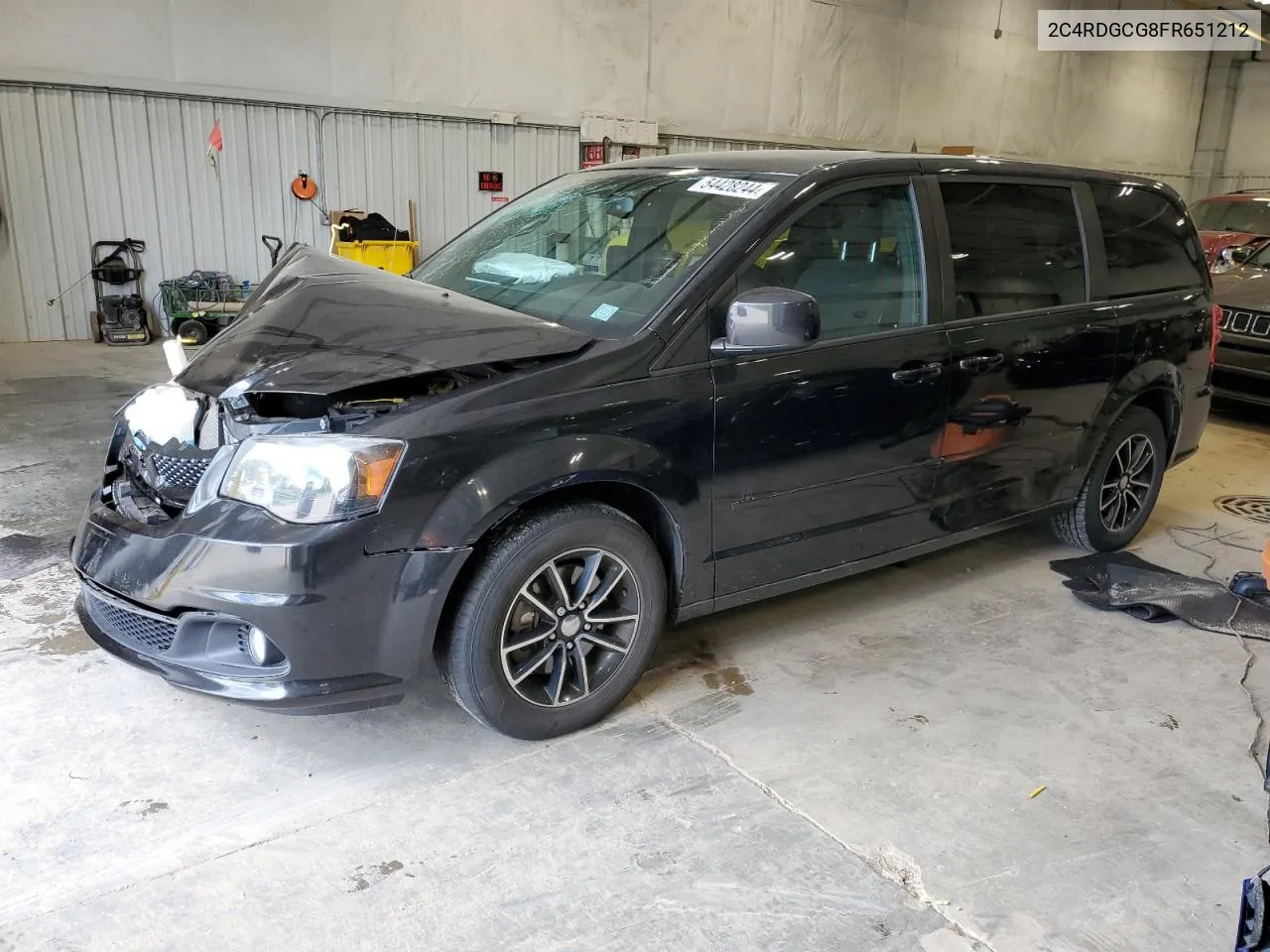 2015 Dodge Grand Caravan Sxt VIN: 2C4RDGCG8FR651212 Lot: 54428244