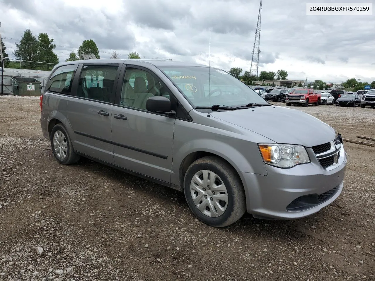 2015 Dodge Grand Caravan Se VIN: 2C4RDGBGXFR570259 Lot: 54440554