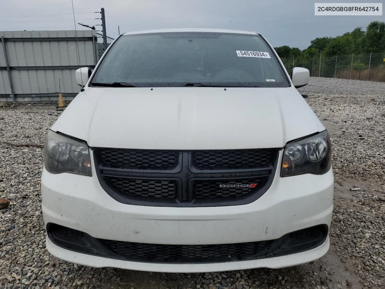 2015 Dodge Grand Caravan Se VIN: 2C4RDGBG8FR642754 Lot: 54516934