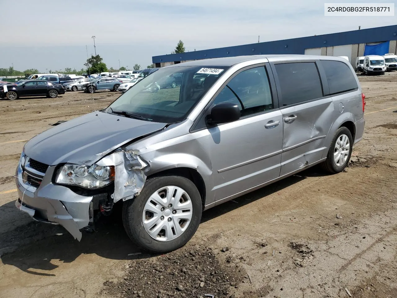 2015 Dodge Grand Caravan Se VIN: 2C4RDGBG2FR518771 Lot: 54671494