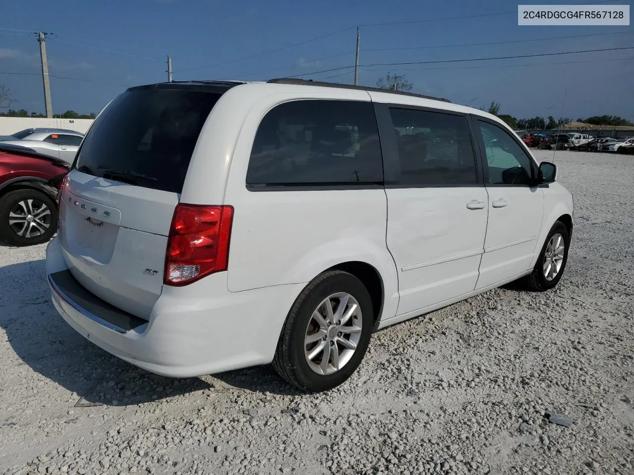 2015 Dodge Grand Caravan Sxt VIN: 2C4RDGCG4FR567128 Lot: 54987384