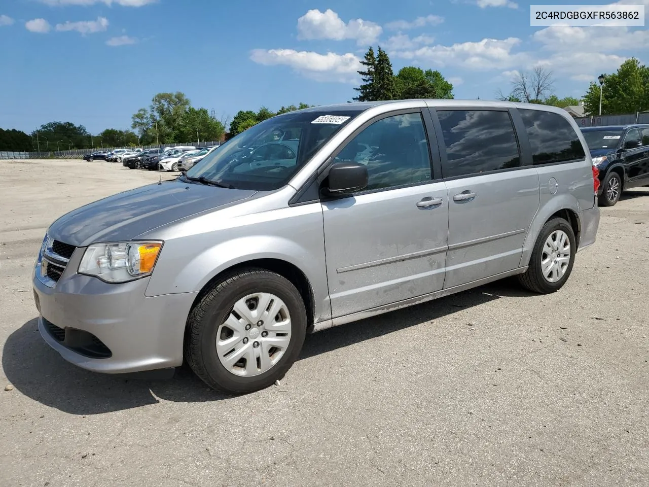 2015 Dodge Grand Caravan Se VIN: 2C4RDGBGXFR563862 Lot: 55682464