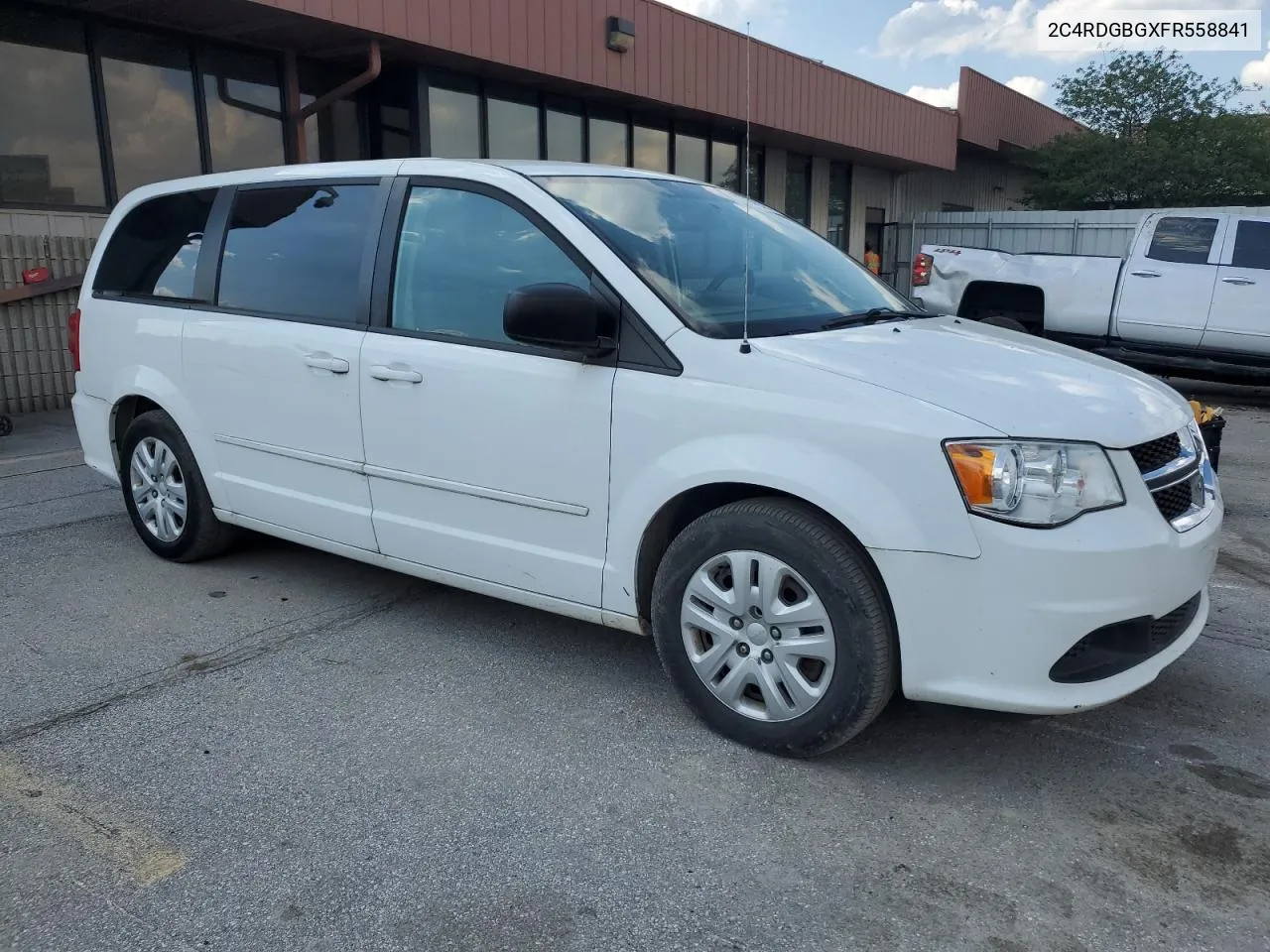 2015 Dodge Grand Caravan Se VIN: 2C4RDGBGXFR558841 Lot: 55993854