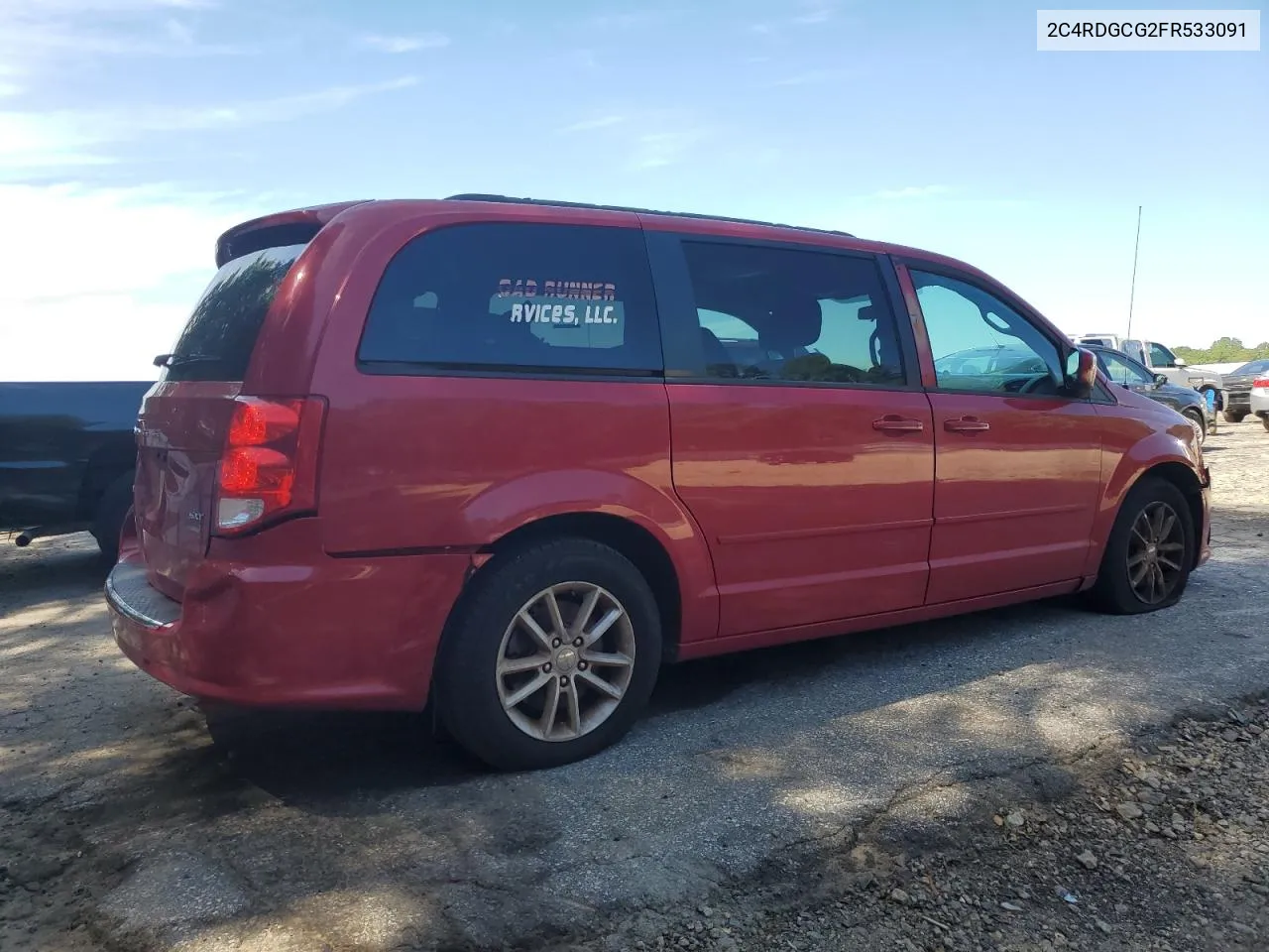 2015 Dodge Grand Caravan Sxt VIN: 2C4RDGCG2FR533091 Lot: 62714174