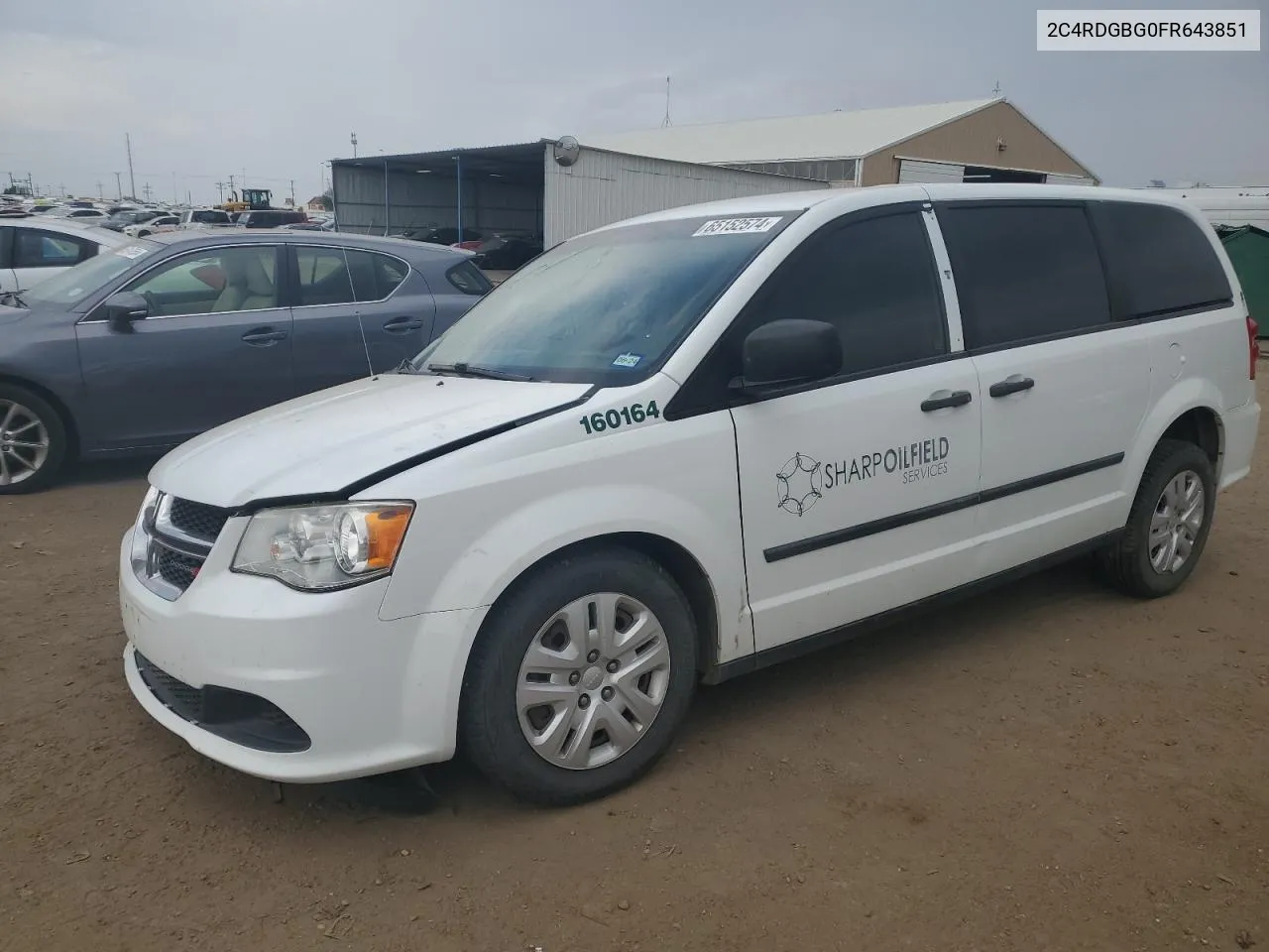 2015 Dodge Grand Caravan Se VIN: 2C4RDGBG0FR643851 Lot: 65152574