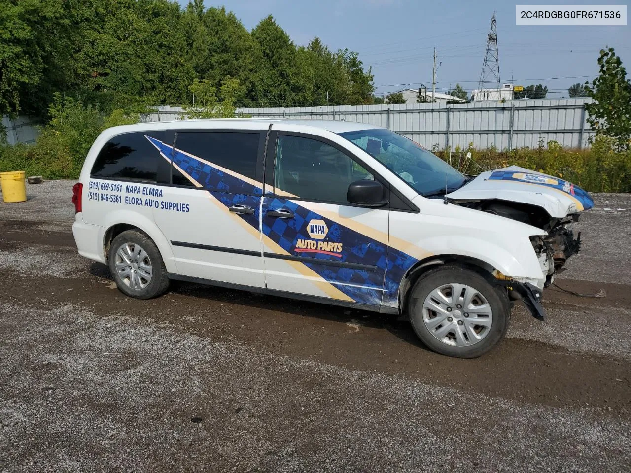 2C4RDGBG0FR671536 2015 Dodge Grand Caravan Se