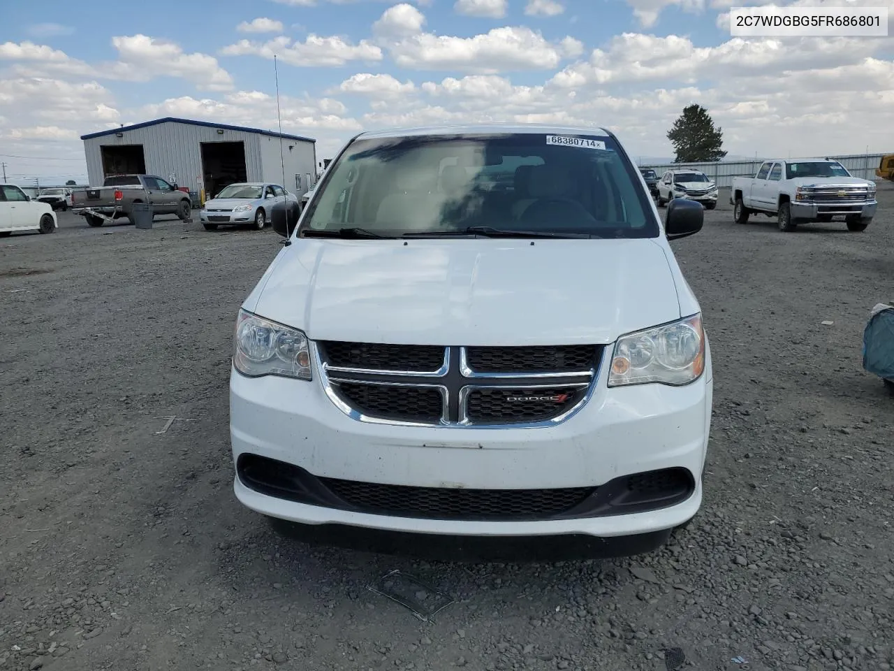 2015 Dodge Grand Caravan Se VIN: 2C7WDGBG5FR686801 Lot: 68380714