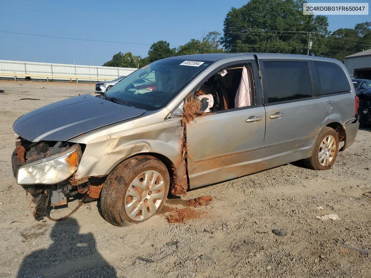 2015 Dodge Grand Caravan Se VIN: 2C4RDGBG1FR650047 Lot: 68522094