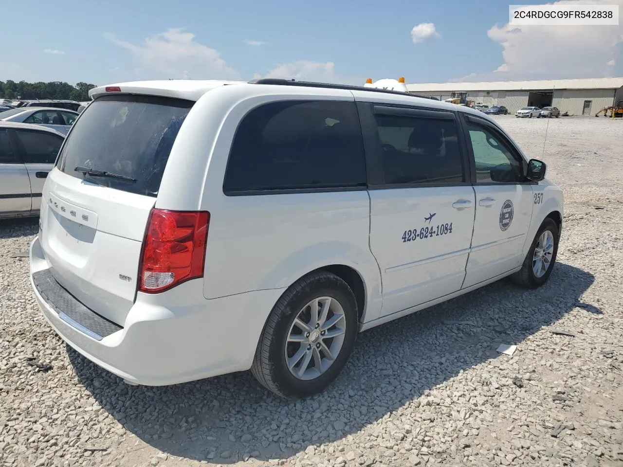 2015 Dodge Grand Caravan Sxt VIN: 2C4RDGCG9FR542838 Lot: 69007574