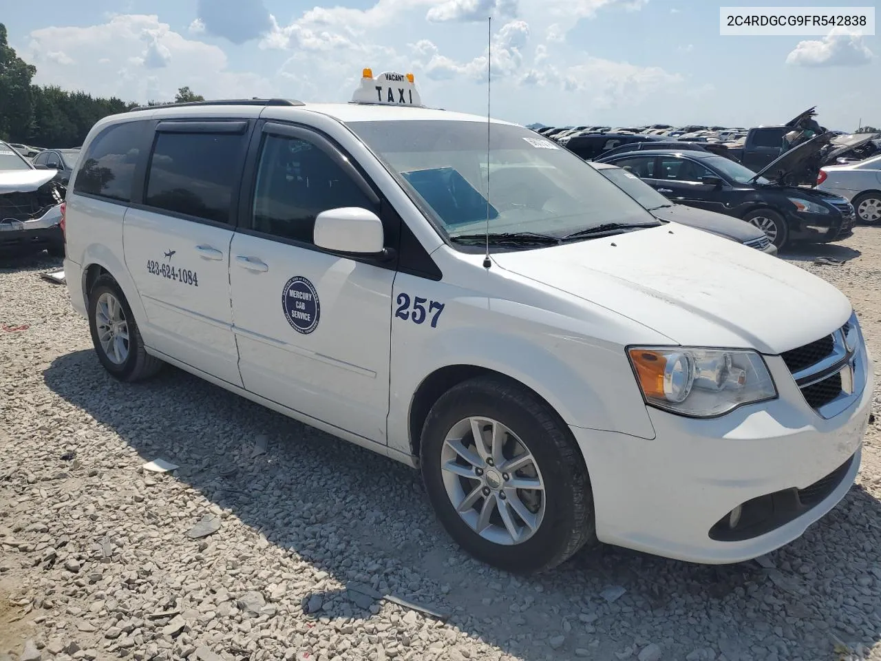 2015 Dodge Grand Caravan Sxt VIN: 2C4RDGCG9FR542838 Lot: 69007574