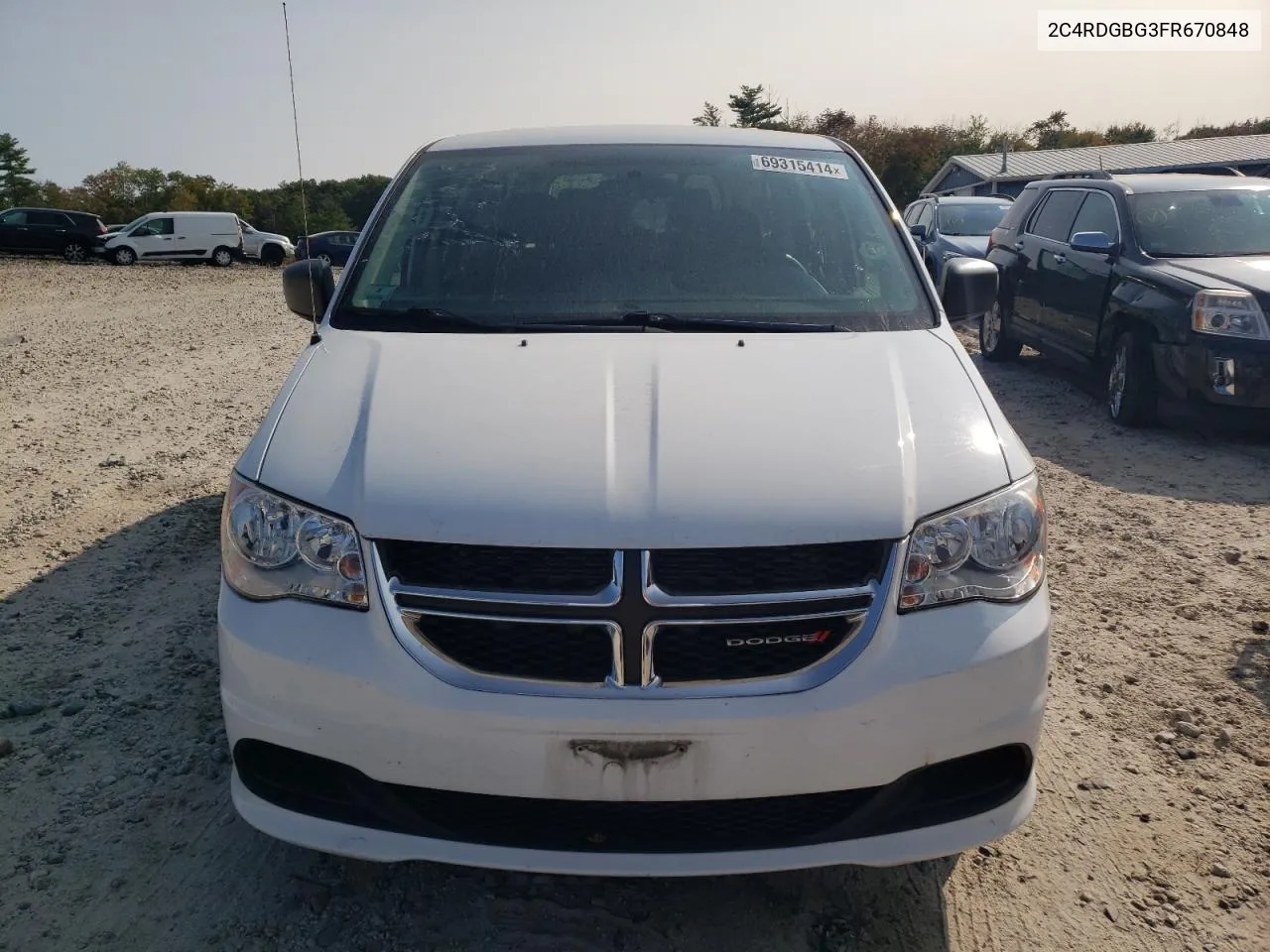 2015 Dodge Grand Caravan Se VIN: 2C4RDGBG3FR670848 Lot: 69315414