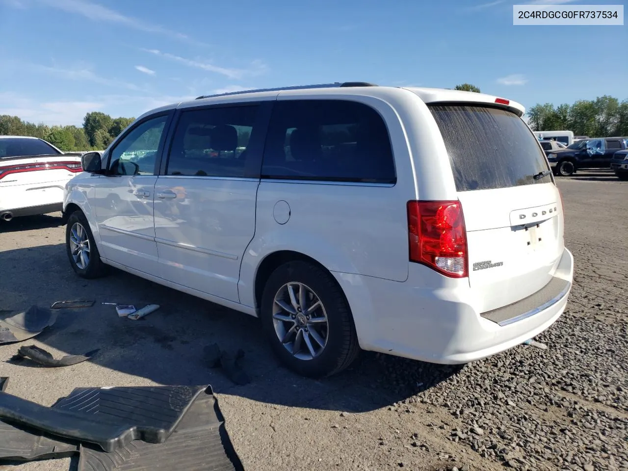 2015 Dodge Grand Caravan Sxt VIN: 2C4RDGCG0FR737534 Lot: 70488674