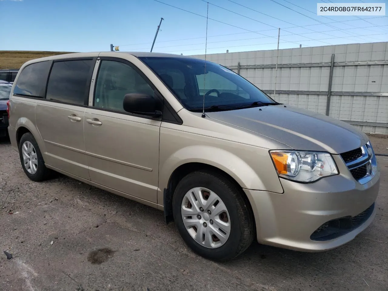 2015 Dodge Grand Caravan Se VIN: 2C4RDGBG7FR642177 Lot: 72089794