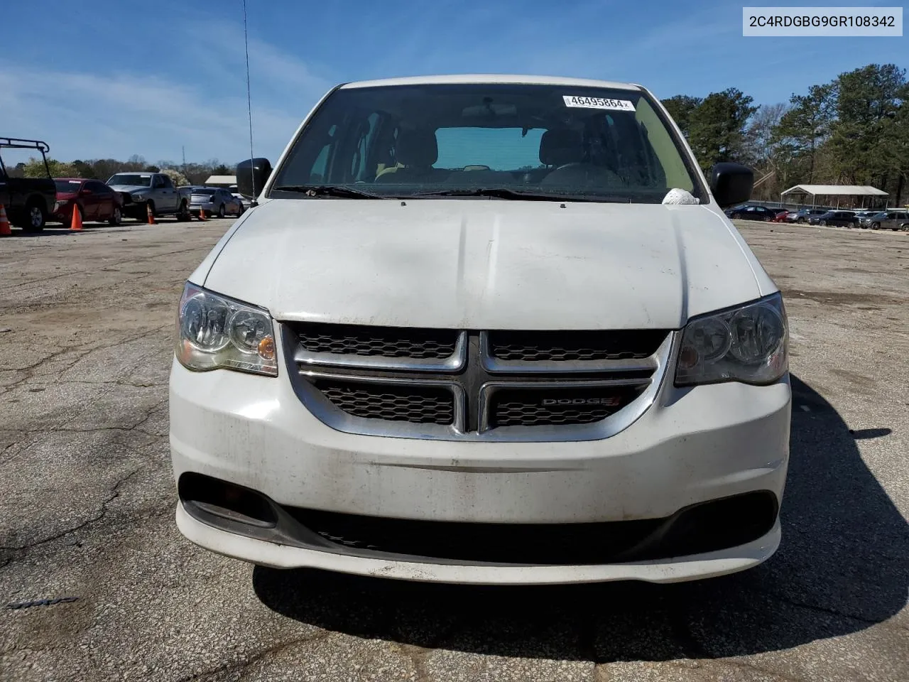 2016 Dodge Grand Caravan Se VIN: 2C4RDGBG9GR108342 Lot: 46495864