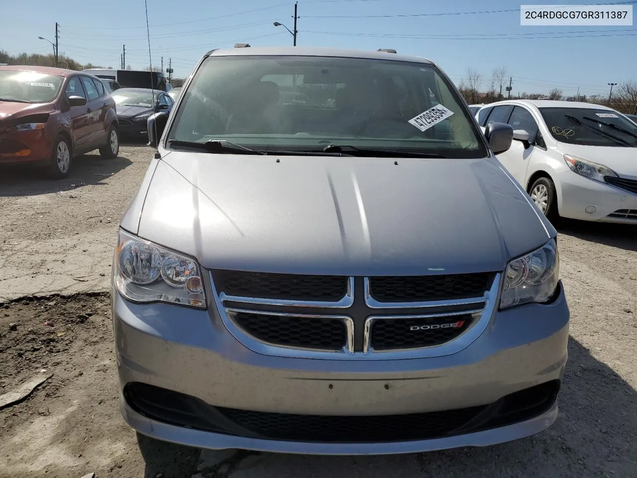 2016 Dodge Grand Caravan Sxt VIN: 2C4RDGCG7GR311387 Lot: 47299354