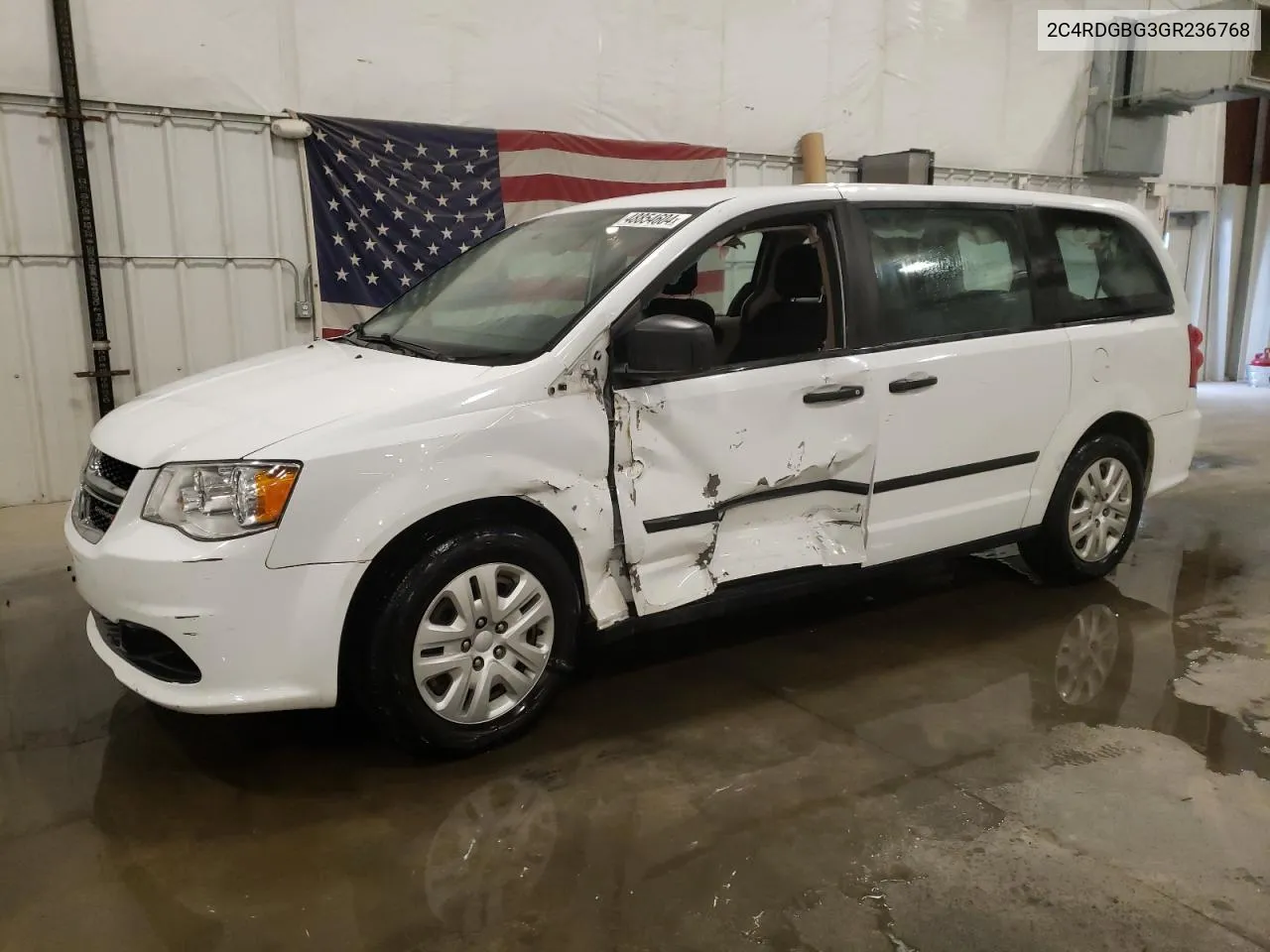 2016 Dodge Grand Caravan Se VIN: 2C4RDGBG3GR236768 Lot: 48854604