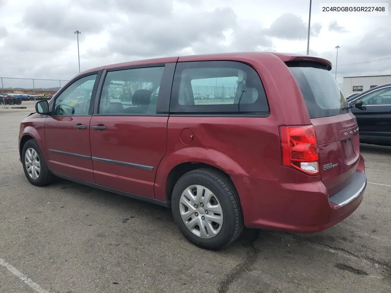 2C4RDGBG5GR227408 2016 Dodge Grand Caravan Se