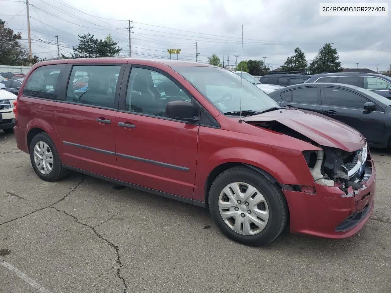 2016 Dodge Grand Caravan Se VIN: 2C4RDGBG5GR227408 Lot: 50091054