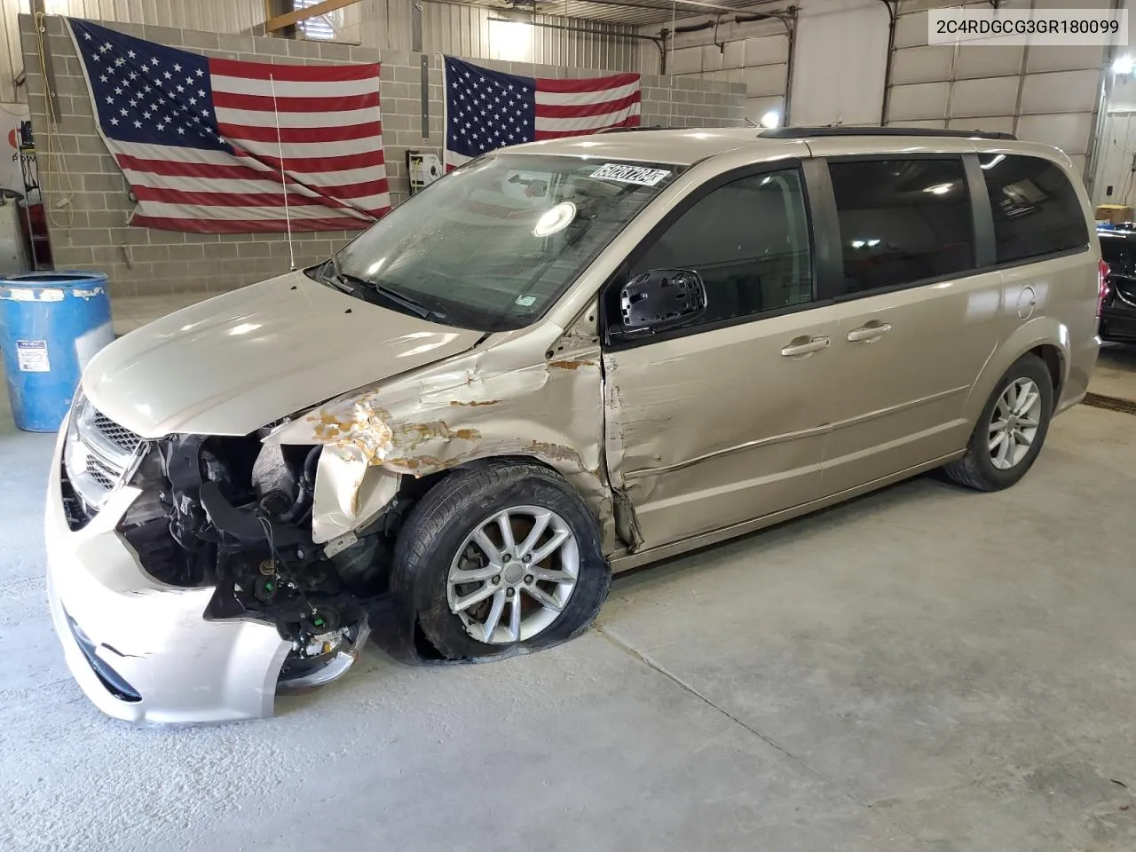 2C4RDGCG3GR180099 2016 Dodge Grand Caravan Sxt